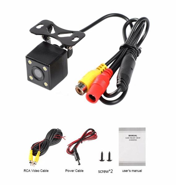 Livraison directe instagram LED étanche HD voiture inverse 4 LED vue arrière pour caméra de recul parking caméra de recul 1720715