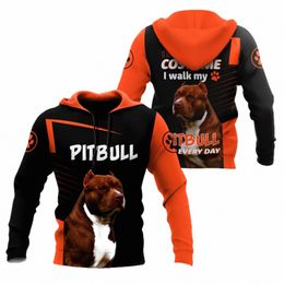 Drop Ship Love Pitbull Dog 3D All Over Imprimé Hommes Automne Sweat À Capuche Unisexe Casual Pull Streetwear Veste Survêtements DK248 j44y #