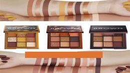 Drop navire Mini maquillage Palette d'ombre à paupières Caramel Chocolate Toffee brun Matte Shimmer fard à paupières Presque Poudre 7442948