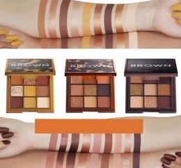 Livraison directe Mini maquillage ombre à paupières Palette Caramel chocolat caramel brun mat miroitant fard à paupières poudre pressée 9959980