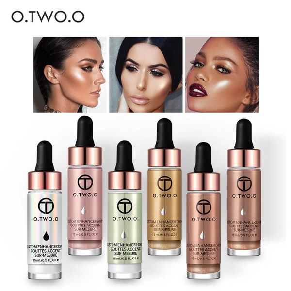 Livraison directe O.TWO.O surligneur liquide maquillage surligneur crème anti-cernes miroitant visage éclat gouttes bronzantes illuminatrices ultra-concentrées