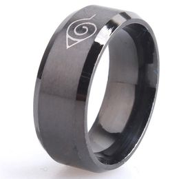 Drop schip ok anti allergie 2017 Nieuwe breedte 8mm mannen Naruto ringen roestvrij staal klassieke vrouwen ring sieraden 194C