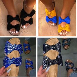 Sandales à plateforme pour femmes, 12 couleurs, mode d'été, bout ouvert, creux, chaussures décontractées à deux nœuds papillon, grande taille, livraison directe