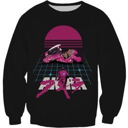 Drop Shipping Akira Kaneda Neo Tokyo Anime Imprimé Crewneck Sweat-shirt Hot Vale