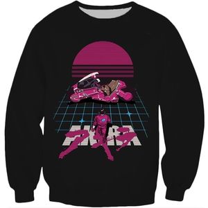 Drop Shipping Akira Kaneda Neo Tokyo Anime Gedrukt Crewneck Sweatshirt Hot Koop Harajuku Mode Mannen Lange mouw Pullover LJ200826