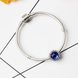 Drop Shipping Charm Armbanden Legering Verzilverd Past Pandora Vrouwen Snake Chain Charm Kralen Kinderen Gift BR004