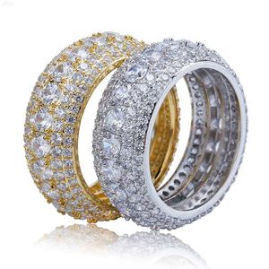 Drop Shipping Men Bling Hiphop Iced Out Full Diamond Ring Jewelry