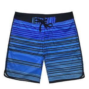 Drop Shipping Shorts de plage pour hommes Quick Dry Summer Boardshorts Plus Size Maillot de bain Imprimer Striped Travel Surf Bermuda Beachwear X0316