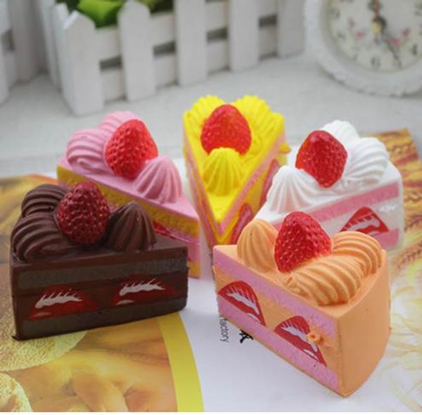 Drop shipping Squishy Strawberry Cake Straps Cream Parfum Squishy Toy Slow Rising Décompression Jouets squishies Antistress jouet