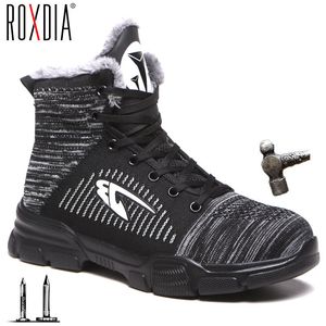 Drop Shipping Steel Teen Sneaker Werk Veiligheid Schoenen voor Mannen Vrouwen Warm Lichtgewicht Mesh Bouw Schoenen Plus Size 37-48 RXM181 201019