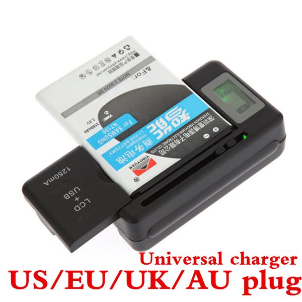 Livraison directe chargeurs de batterie de téléphone portable portables universels pour chargeur de batterie YIBOYUAN + Port USB pour batterie de Smartphone