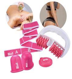 Drop Shipthe Body Shaper Set tegen cellulitis Massage Roller Zuignap en elastische band met drievoudige kracht tegen oranje huid1 J3226688