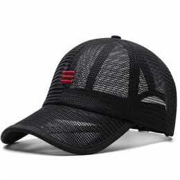 Drop Summer Full Mesh Big Size Baseball Cap Volwassen Oversize Sport Zonnehoed Mannen Vrouwen Grote Trucker Caps 56-60CM 60-65CM 2204272209