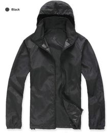 Drop Summer Womens Brand Jacket Rain Jacket Coats al aire libre Capas a prueba de viento e impermeables Sunscreen Face Coats Blac5266540