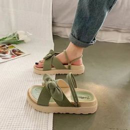 Drop Women Sandals Summer Fairy Flower Fashion Student Plateforme Ladies Slippers Clogs Femme Shoe 240423