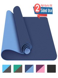 Tapis de Yoga avec utilisation Double face, tapis antidérapant de grande taille pour débutant, Fitness environnemental, gymnastique, Mats1163985