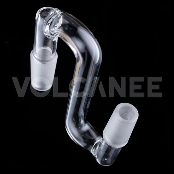 Narguilé Adaptateur Dropdown Verre 14mm à 18mm Mâle Femelle Adaptateur Drop Down Convertisseur pour Plates-formes pétrolières Bongs en verre Conduites d'eau et Quartz Banger