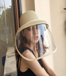 Droplet Protective Hat Femmes Large Brim Face Shield High Top Casual SAFE SAFE BETS COUVERTURE COVER DE PROTECTION EST VRACK9677686