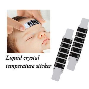 Dropship 1-100pcs bébé LCD Changer la couleur des bandes de température corporelle Autocollant de température LCD Affichage précis de la température corporelle