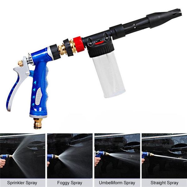 Livraison directe 1 pièce pistolet à eau réglable haute pression laveuse électrique pistolet à eau en mousse voiture moto machine à laver haute pression nettoyage en profondeur Y266q