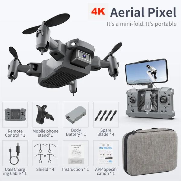 DROPSHIP 2023 UAV KY905 Mini Drone avec Caméra 4K Drones Pliables HD Quadcopter One-Key Return FPV Follow Me RC Helicopter Quadrocopter Intelligent Rolling Kid's Toys