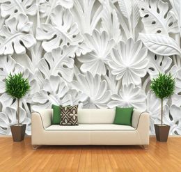 Dropship 3d estereoscópico patrón de hoja de yeso papel mural de pared sala de estar de televisión pintura de pared pintura de pared decoración del hogar8663697