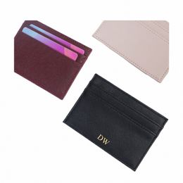 Dropships Slim RFID Blocking Wallet SAFFIANO PU CRÉDIT CDET CARDER STRIPTAGE COUVERTURE COMPUTÉ CADE CARDE ID CADEAUX L7EP #