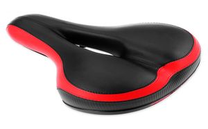 DropshipshipMountain Bicycle Saddle Cycling Big Wide Bike Seat Redblack Comfort Soft gel Cushion4260179