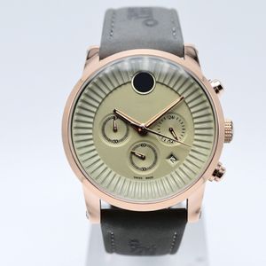 Dropshipping 42 mm chronograph quartz en cuir groupe luxe mec deigner watch day date mens mascules montres en vente mens wristwatch cadeau 281o