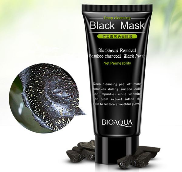 Livraison directe BIOAQUA masque noir tête noire dissolvant de points noirs traitement de l'acné nettoyage en profondeur purifiant rétrécissement Pores visage