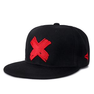 Dropshipping merk brief x snapback cap katoen honkbal pet voor mannen vrouwen verstelbare hiphop papa hoed botgarros