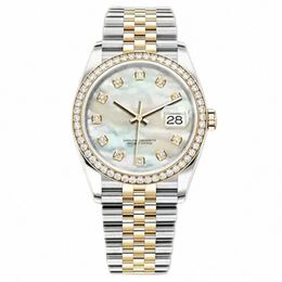 Dropshipping Mens Automatic Mechanical Watch Diamond Watches 36 / 41mm en acier inoxydable montre des femmes super lumineuses, les femmes montres de luxe D04Q #