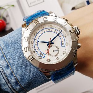 2023 Dropshipping Montre pour hommes 2813 Mouvement Montres mécaniques automatiques 44mm Deux tons d'or en acier inoxydable Grand cadran Chronographe Montres-bracelets étanches