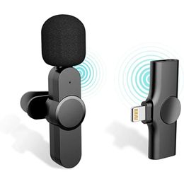 K11 2.4G Mini Microfoon Clipon Rapel Live condensor Microfoons Lavalier Wireless voor Tiktop YouTube Voice Reconding