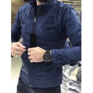 Livraison directe nouveau manteau en daim d'hiver Slim Fit vestes hommes décontracté vêtements d'extérieur chauds veste hommes solide chaud caban taille M-3XL