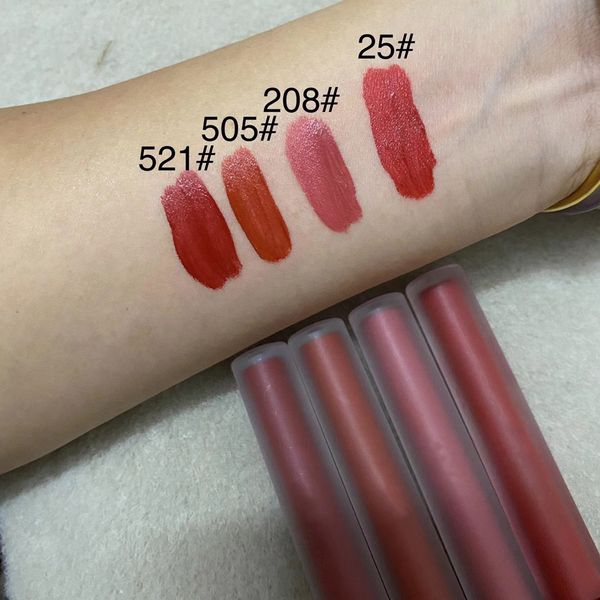 Dropshipping TOP Quality Lip Gloss 6.5ml Liquid Matte Lip Color 0.21fl.oz Rouge a levres Liquide Mat 3 couleurs Imperméable Longue Durée Célèbre Marque Lèvres Maquillage Cosmétiques