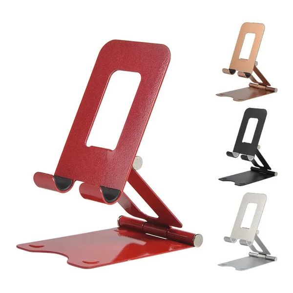 Support de téléphone de téléphone dropshop metal stand en alliage pliable portable pour le support de bureau iPad iPad Desktop