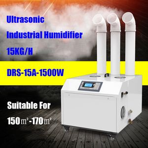 Dorosin Industriële Ultrasone Luchtbevochtiger Smart Automatische 3KG / H-18KG / H Commerciële Mist Maker Spuit Voor Kelderworkshop LED-display