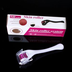 DRS 540 derma roller micro aguja dermaroller pluma piel blanca belleza rodillo aguja de acero inoxidable