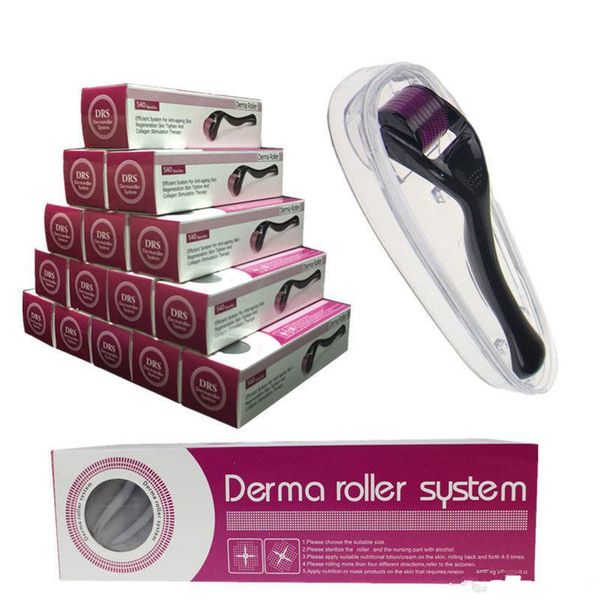 DRS Derma Roller 540 Agujas Dermaroller de titanio Cara Cuerpo Ojo Derma Sistema de punción BIO Genesis Micro Aguja