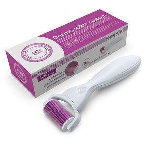 DRS MicroNeedle Roller 1200 Agujas Terapia de microaedling Cuidado de la piel para la celulitis y las estrías contra el tratamiento contra la pérdida de cabello