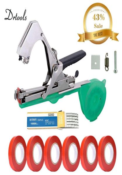 Drtools Garden Tools Garter Plants Plant Branche Machine de reliure à main de liaison hachée Tapetool Tinener Tapes Home Garden C103540223