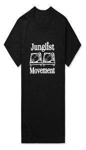 Drum and Bass Clubbing tocadiscos cubiertas música DNB hombre Junglist movimiento camisetas MenCotton O cuello camiseta para hombre Tops Tees2478595