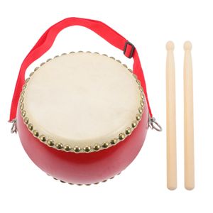 Drum Educatief Speelgoed Kinderen Speelbal Hout Baby Oorlog Kinderen Koeienhuid Muziekinstrument Snare Percussie Peuter Houten Speelgoed Baby's 240112