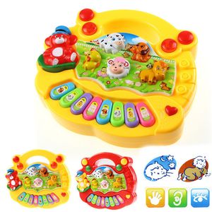 Batterie Percussion 2 Couleur Bébé Jouet Musical avec Animal Son Enfants Piano Sonnant Clavier Piano Électrique Bébé Jouant Instrument De Musique Jouet 230227