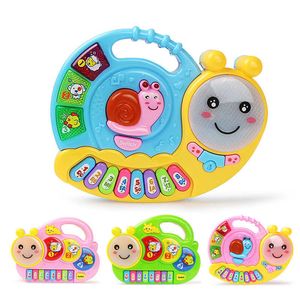 Drums Percussion 2 Types Baby Music Keyboard Piano Drum with Animal Sounds Songs Early Educational for Kids Musical Instrument Toys