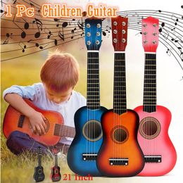 Batterie Percussion 21 Pouces 6 Cordes Guitare Acoustique Petite Taille Instruments de Musique Classique En Bois Ukulélé Jouets Éducation Préscolaire Pour Enfants Débutant 230215