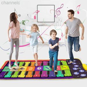 Drums percussie 4 stijlen dubbele rij multifunctioneel muziekinstrument piano mat baby fitness keyboard spelen tapijt educatief speelgoed voor kinderen