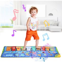 Batterie Percussion 8 Types Instruments de Musique Multifonctions Tapis Clavier Piano Bébé Tapis De Jeu Jouets Éducatifs pour Enfants Enfants Cadeau 230621