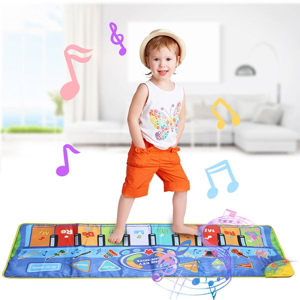 Batterie Percussion 8 Types Instruments de Musique Multifonctions Tapis Clavier Piano Bébé Tapis De Jeu Jouets Éducatifs pour Enfants Enfants Cadeau 230621